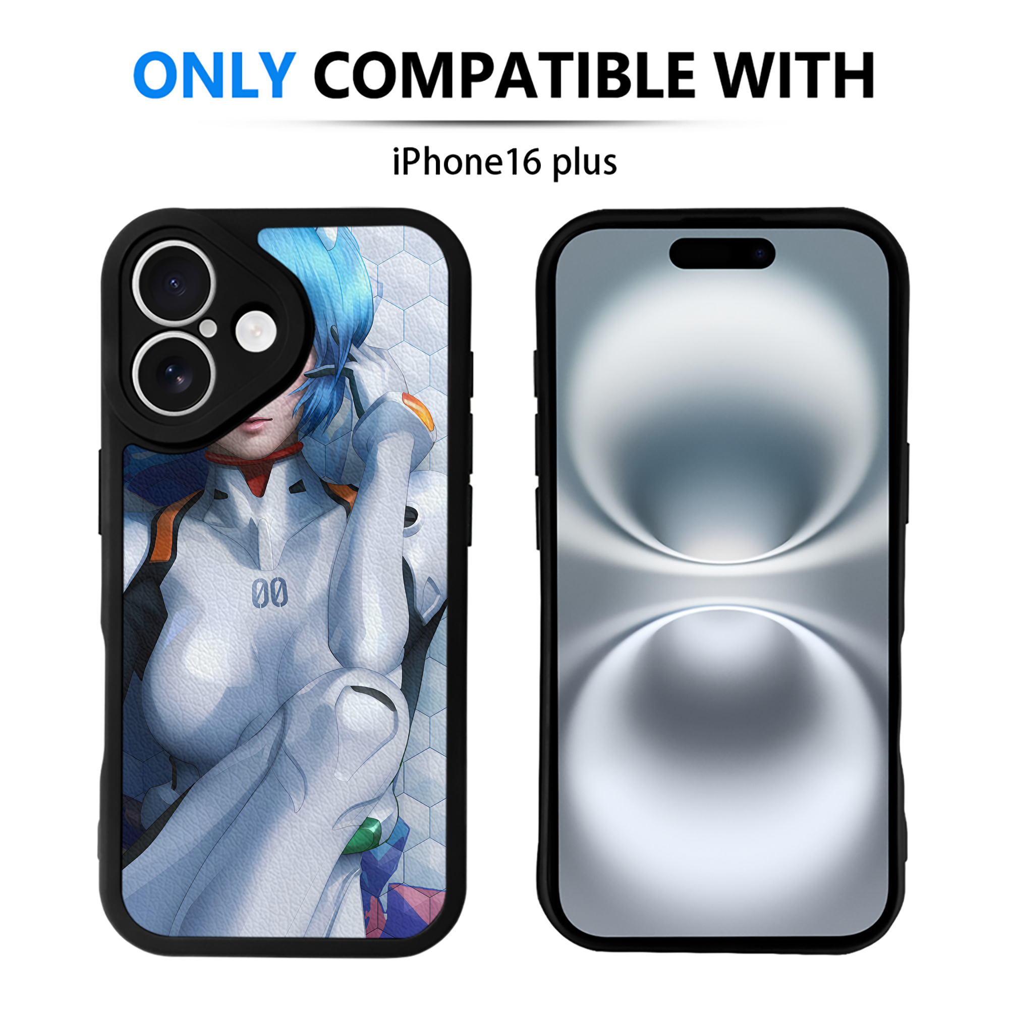 （画像用） EVA 新世紀エヴァンゲリオン 【iPhone 16シリーズ対応】シリコンスマホケース（レザー調） 材質：シリコン
